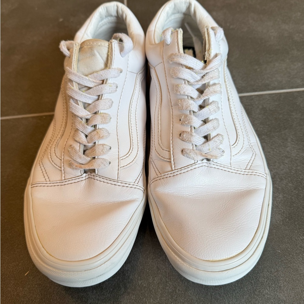 Vans White Leather Men's Sneakers